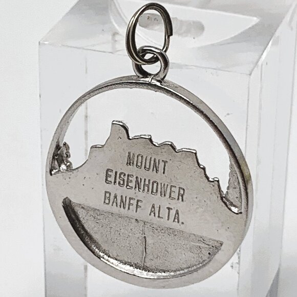 Banff Mount Eisenhower Sterling Silver Charm Pendant - Picture 2 of 8